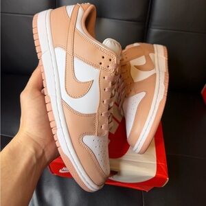 Women’s Nike Dunk Low Rose Whisper Brand New with Box 100% authentic